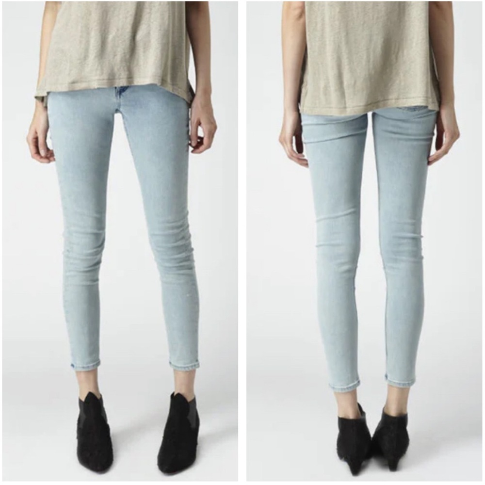 ACNE STUDIOS Skin 5 Silver Blue Jeans NEW Size 26 - Picture 11 of 11